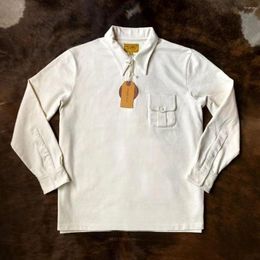 Camisas casuais masculinas de malha camisa de mangas compridas gola de ponto elegante senhores clássico negócios américa vintage camiseta