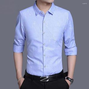Chemises décontractées pour hommes kpop style mode harajuku slim fit tops lâche tout match coréen chemise carrée poche bouton de manche longue blusa