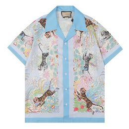 Mannen Casual Shirts Lindsey Seader Vintage Families Print Lange Mouw Jurk Harajuku Button Up Shirt Streetwear Hiphop Mannen Fa239B