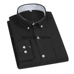 Camisas casuales para hombres Manga larga para hombres Oxford de alta calidad 100% algodón con camisa blanca poeta Slim Fitephemeralew