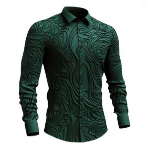 Chemises décontractées pour hommes à manches longues pour hommes paillettes métalliques discothèque bal fête de luxe disco designer vêtements costume