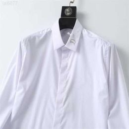 Casual shirts voor heren met lange mouwen Top Designer Solid Shirt Usa Brand Polos Fashion Oxford Sociaal aankomst Borduurwerk Meerdere meerdere