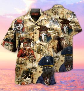 Chemises décontractées pour hommes Lâche Hawaiian Summer Hommes Chemise Mode 3D Personnalisé À Manches Courtes Shopping Imprimé T Pour CamisetasMen