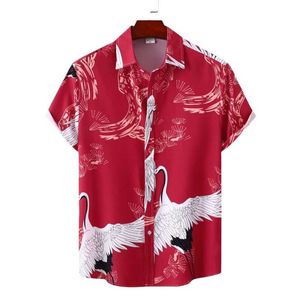 Casual shirts voor heren luxemerk heren t-shirts man fr verzend heren kleding mode tiki shirt blouses sociaal Hawaiian katoen hoog kwaliteit polo y240506