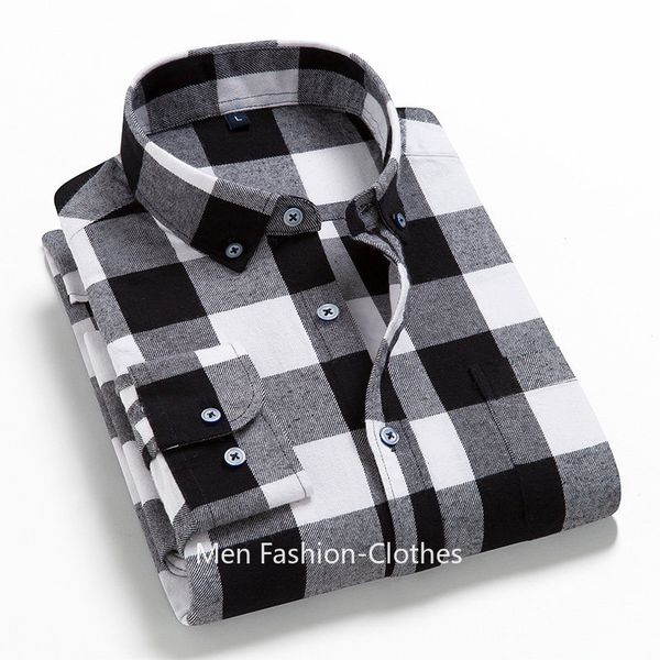 Chemises décontractées pour hommes Chemises à carreaux pour hommes Chemise en coton Chemises pour hommes Chemise décontractée à manches longues Chemise d'affaires formelle Vêtements pour hommes 230303