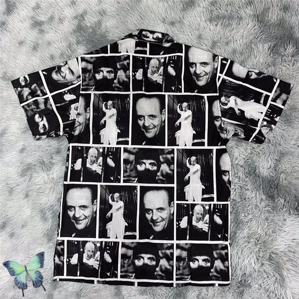 Chemises décontractées pour hommes Maria Chemise Hommes Femmes Black Film Plaid imprimé Hawaii Wacko Shirtmen