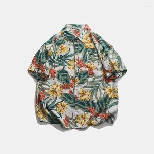 Chemises décontractées pour hommes Hommes Chemise florale hawaïenne 3D imprimé homme / femme mode manches courtes bouton streetwear surdimensionné vêtements unisexes
