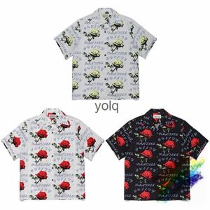 Chemises décontractées pour hommes Chemises habillées pour hommes Full Print Rose WAO MARIA Chemise Hommes Femmes 1 1 B Qualité Bla Blanc Gris Chemises Hawaïennes Teeyolq