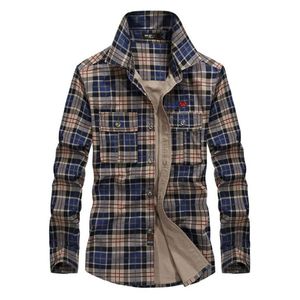 Casual shirts voor heren heren geruit 100% katoen militaire shirts lente herfst herfst casual lange mouw shirt camisa masculina flanel zakelijk overhemd shirt heren 230516