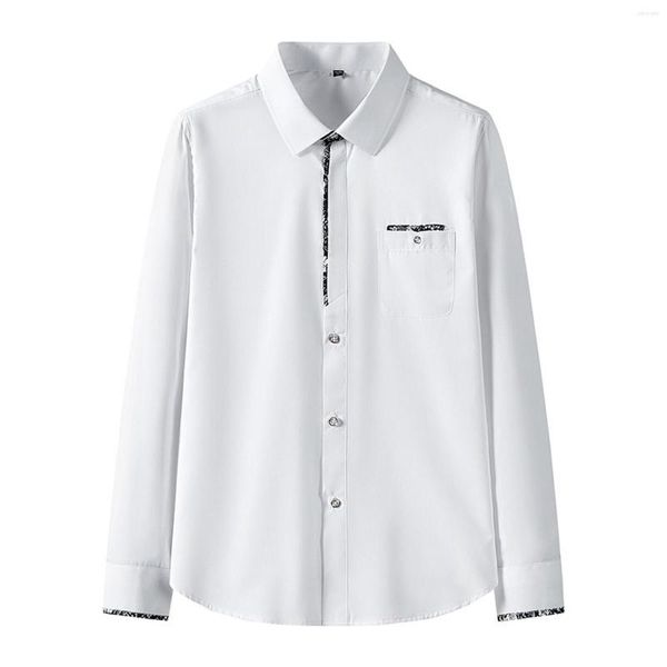 Hommes chemises décontractées hommes chemise printemps automne marque de mode hommes coton à manches longues rayures hauts vêtements formels Camisas