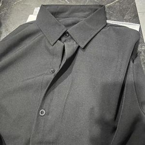 Chemises décontractées pour hommes Hommes Chemise de couleur unie Revers Style d'affaires formel Mi-longueur avec col rabattu pour long