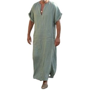 Chemises décontractées pour hommes Hommes Arabe Longues Robes Arabie Saoudite Jubba Thobe Kaftan Moyen-Orient Vêtements Islamiques Mode Musulmane Arabe A311C