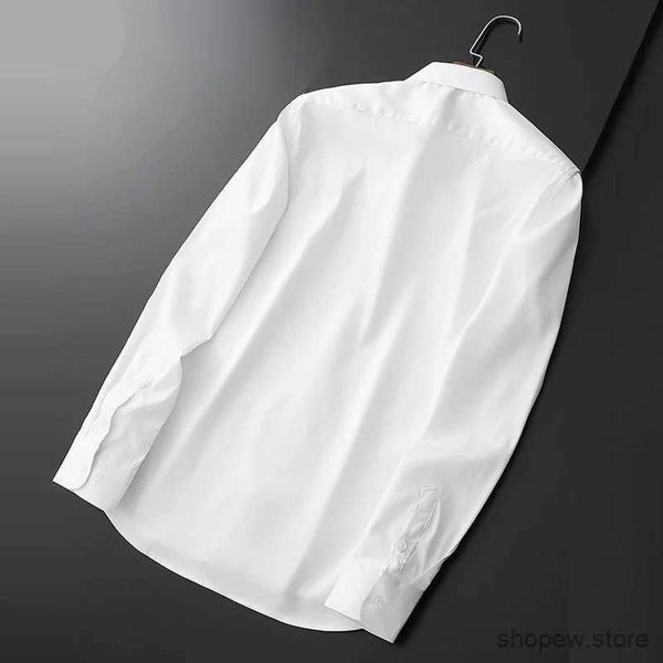 Camisas casuales para hombres Botón casual para hombre Camisa blanca de manga larga Ajuste regular Negro Rosa Blusa masculina Dropshiping EE. UU. Tamaño XS S M L XL XXL