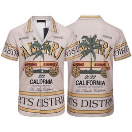 Chemises décontractées pour hommes Designer pour hommes Casablanc Hawaii Chemise habillée Motif d'impression Camicia Unisex Button Up Hemd Drop Delivery Apparel C Dhcaj