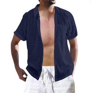 Casual shirts heren heren heren lang een schietende mannen lente en zomer solide kleur top shirt atletische slijtage tops perzik coltrui