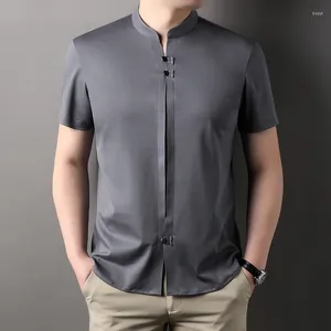 Chemises décontractées pour hommes Vêtements de coton merceris