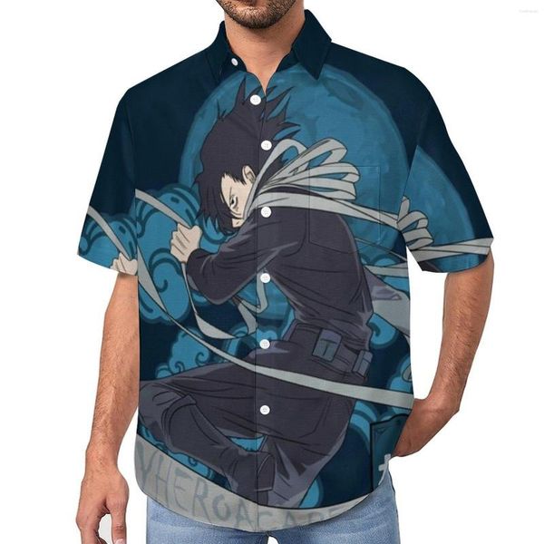 Camisas informales para hombre, camisa My Hero Academia Aizawa Sa Erasure Beach, blusas holgadas de verano a la moda, diseño de manga corta, ropa de gran tamaño