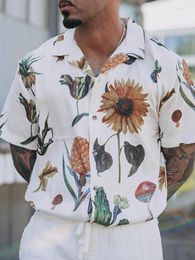 Camicie casual da uomo Natures Manica corta con bottoni - Abito naturale/combo Traspirante Confortevole Elegante