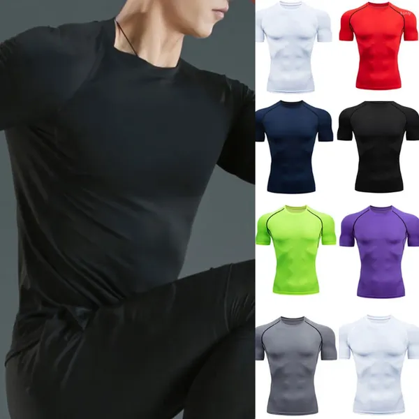 Chemises décontractées pour hommes Manchette de cou Couleur unie Fitness Chemise à manches courtes Accueil Yoga Collants Pantalons habillés pour hommes et