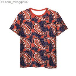 Mannen Casual Shirts Nieuwe Mode Bandana 3D Afdrukken Paisley Heren T-shirt Casual Stijl Ontwerp Korte Mouw Zomer Cool T-shirt V15 Z230713