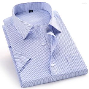 Casual shirts oversized button up shirt heren heren met korte mouwen witte slanke fit mannen zomer formeel sociaal voor kleding