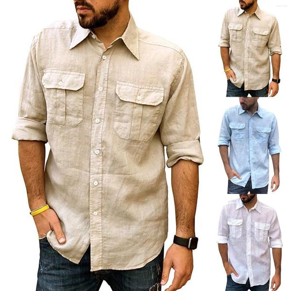 Chemises décontractées pour hommes Chemise surdimensionnée Dépouillé Titulaire qualifié Imprimer T-shirt graphique à manches longues Vêtements d'été pour hommes