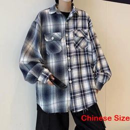 Casual overhemden voor heren Geruit overhemd voor heren Tops Heren en blouses Luxe kleding Koreaanse kleding Mode Uitverkoop De meest verkochte 2023 Werkkleding