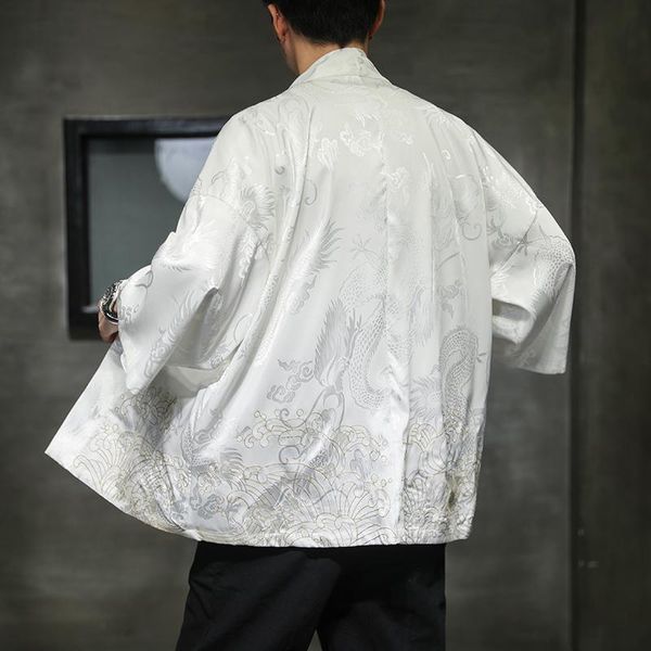 Chemises décontractées pour hommes grande taille hommes japonais Streetwear chemise 2023 hommes coréen mode Kimono mâle concepteur point ouvert vêtements d'été