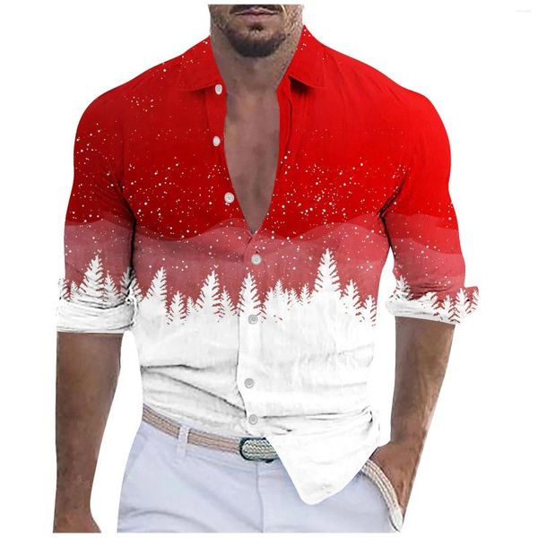 Chemises décontractées pour hommes Chemise rouge Mode Hawaïenne Couleur unie Plage Manches courtes Plus Taille Manteau 6 Été 3XL 2024