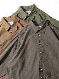 Heren casual shirts shirt 2023 katoen met lange mouwen Japanse stijl knap inactief plus maat losse jas herfst