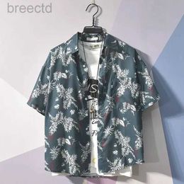 Chemises décontractées pour hommes chemises et chemisiers pour hommes vêtements floraux hawaïens couleurs manges drôles avec anime imprimé xxl