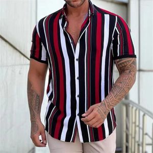 Chemises décontractées pour hommes à manches courtes à manches courtes à manches à manches à manches à manches à manches à manches à manches courtes pour les vacances d'été confortables et hawaïenses douces