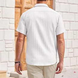 Chemises décontractées pour hommes chemises à manches courtes et à manches