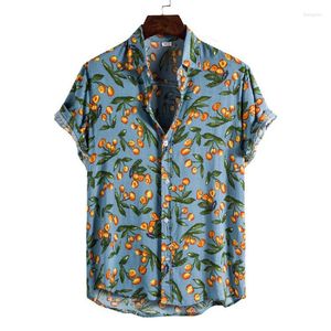 Casual overhemden voor heren Mouwhemd Hawaïaanse coltrui met bloemenvest Strand korte heren Girl Jelly-sandaal