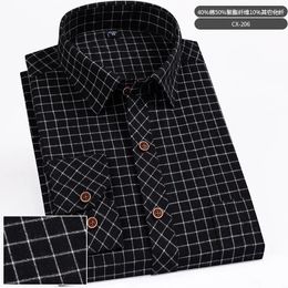 Casual shirts voor heren lente en herfst formele werkkleding met lange mouwen met lange mouwen