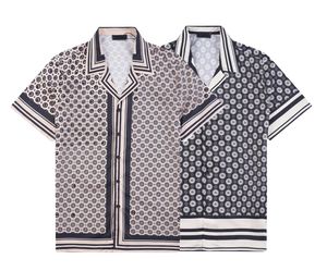 Camisas de diseñador para hombre Primavera Verano Clásico Estilo básico Logotipo Impreso Manga corta Europa Moda Algodón Casual Camisa delgada Top M-3XL