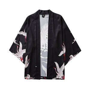 Chemises décontractées pour hommes Style Harajuku mode japonaise Kimono 2021 multicolore hommes et femmes Cardigan Blouse Haori Obi vêtements asiatiques samouraï