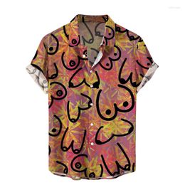 Casual overhemden voor heren |Zomer 3D Hentai Stijl Gedrukt Voor Mannen Kinderen Mode Cool Blouses Heren Hawaiiaanse Korte Kleding Top