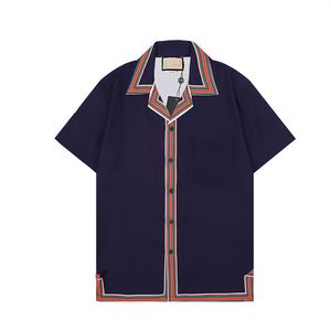 Chemises décontractées pour hommes Bouton-bas du designer Pada Shirts Men Royal Rebellion Barocco Print Dress Shirt Casual Silk Shirt Casablanc Sh 6743