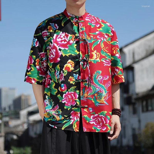 Chemises décontractées pour hommes Summer Coton Mens de coton de haute qualité