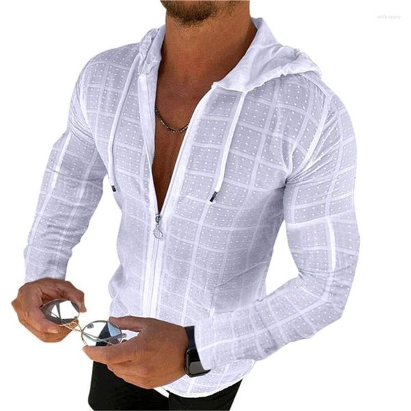 Camisas casuales para hombres Camiseta de manga larga ajustada de verano para hombres