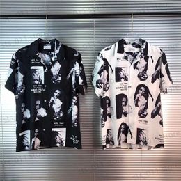 Casual shirts voor heren zomerstijl wacko maria hawaii shirts mannen vrouwen kort shirt tee mannen kleding Japanse mode T230419