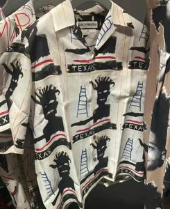 Chemises décontractées pour hommes Summer Wacko Maria Beach Shirt pour hommes Hip Hop Full Print Harajuku Tops à manches courtes en vrac