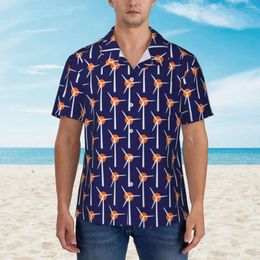 Chemises décontractées pour hommes Chemise de vacances au soleil et au vent Énergie alternative Homme hawaïen Blouses à la mode à manches courtes Streetwear Vêtements imprimés