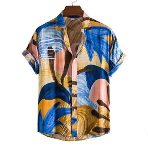 Casual shirts voor heren topverkoop product in floral strandhirt zomers shortsleeved kleding 230823