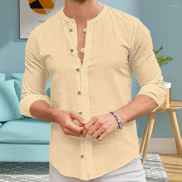 Camisas casuales para hombres Camisa de moda Top Colorfast Verano Color sólido Delgado Corte 3D Rebeca que toca la piel Ropa diaria