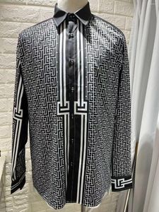 Chemises d￩contract￩es pour hommes VB462 Fashion 2022 Piste de luxe Luxury European Design Party Style V￪tements