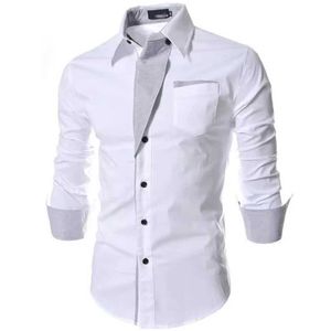 Chemises décontractées pour hommes chemises à rayures blanches Mentes 2023 Business à manches longues Slim Fit Male Vêtements sociaux noirs Camisa Masculina Vementation Hommel2404