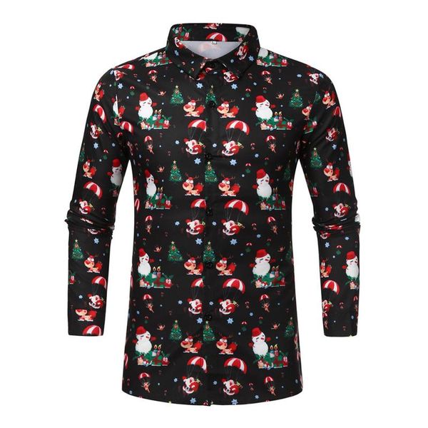 Camisas casuales de hombres blusa amarilla otoño invierno top impreso compresión de moda de manga larga para hombres para menmen's