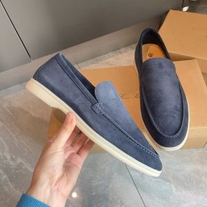 Chaussures décontractées pour hommes mocassins plats bas en daim cuir de vache oxfords loro pianas mocassins été marche confort mocassin sans lacet mocassin semelle en caoutchouc appartements taille 35-46